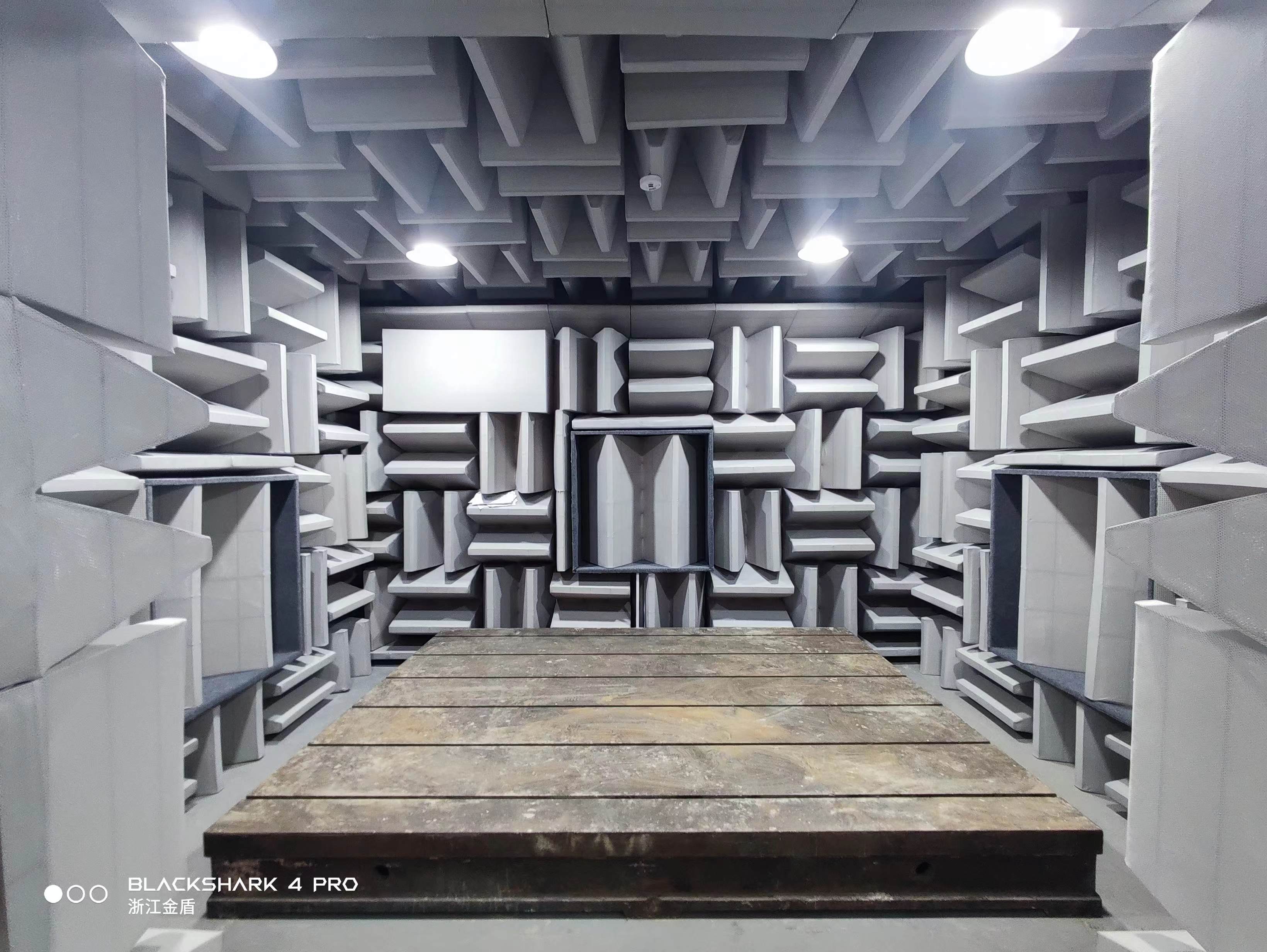 热烈庆祝我司承建浙江金盾风机股份半消声实验室顺利验收